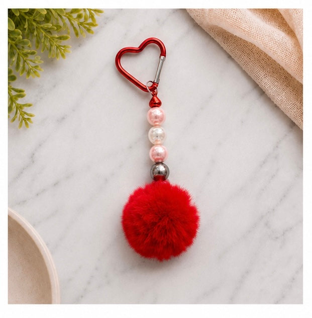 Pom Pom Back Pack Charm