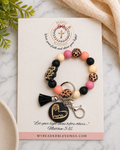 Dog Mom Wristlet Keychain
